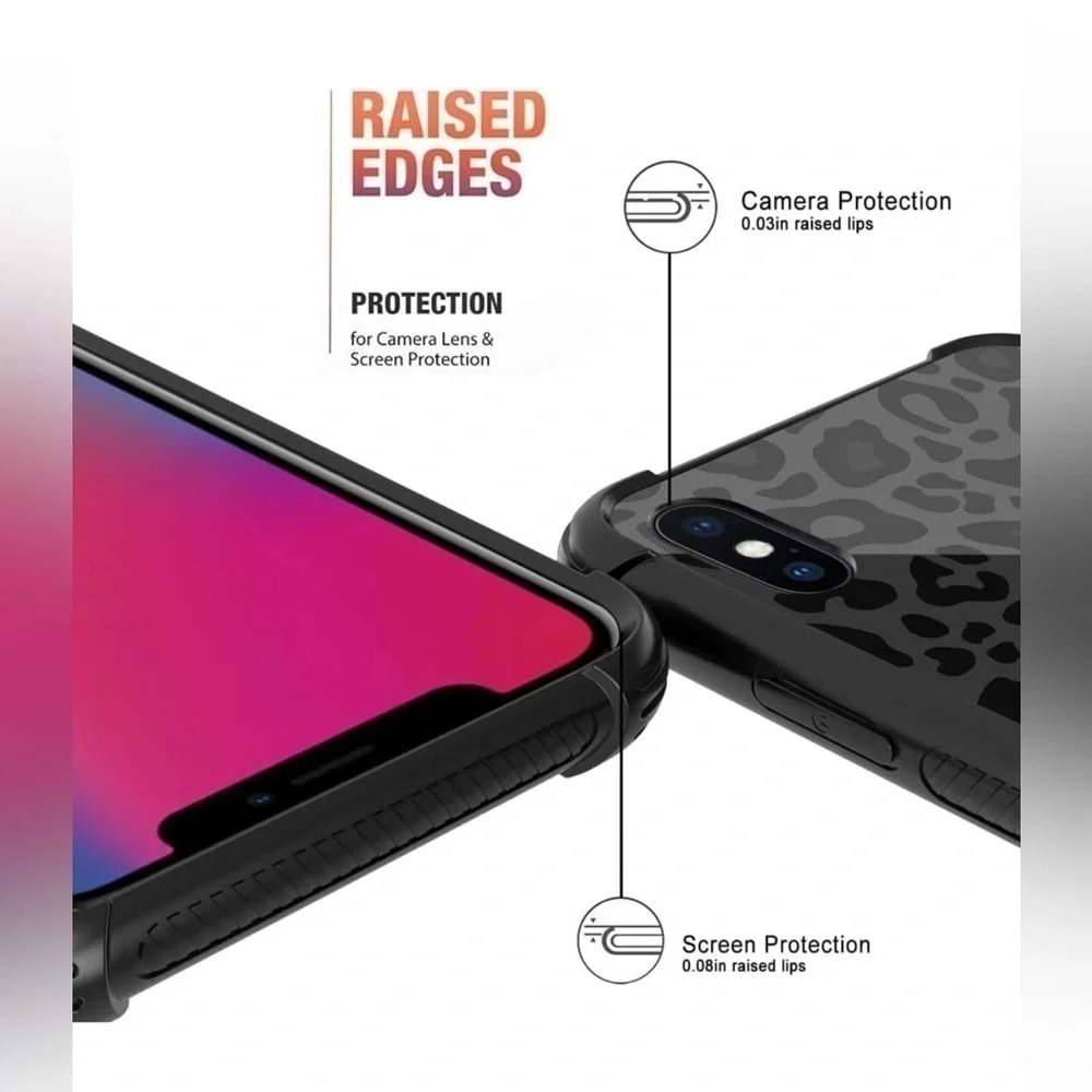 Black Cheetah Print Phone Case -IPhoneX